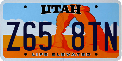 UT license plate Z658TN
