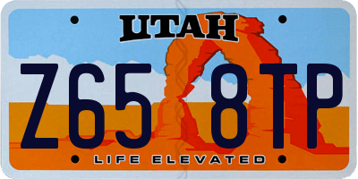 UT license plate Z658TP