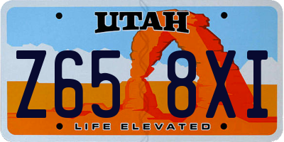 UT license plate Z658XI