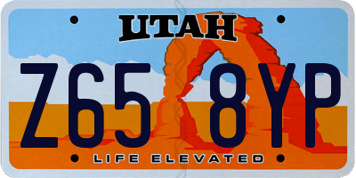 UT license plate Z658YP