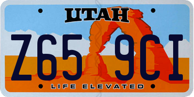 UT license plate Z659CI