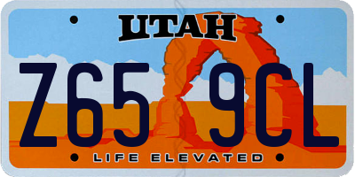 UT license plate Z659CL