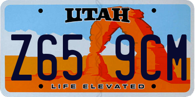 UT license plate Z659CM