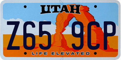 UT license plate Z659CP