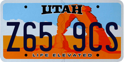 UT license plate Z659CS