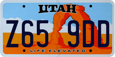 UT license plate Z659DD