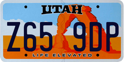 UT license plate Z659DP