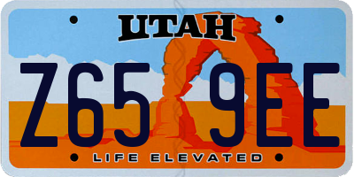 UT license plate Z659EE