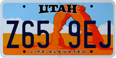 UT license plate Z659EJ