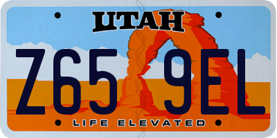 UT license plate Z659EL
