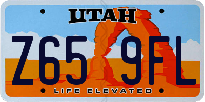 UT license plate Z659FL