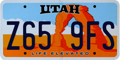 UT license plate Z659FS