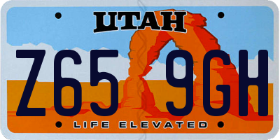 UT license plate Z659GH