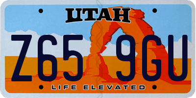 UT license plate Z659GU