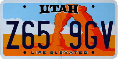UT license plate Z659GV