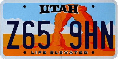 UT license plate Z659HN