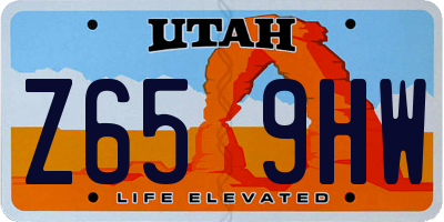 UT license plate Z659HW
