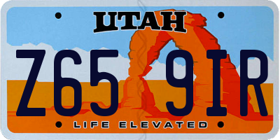 UT license plate Z659IR