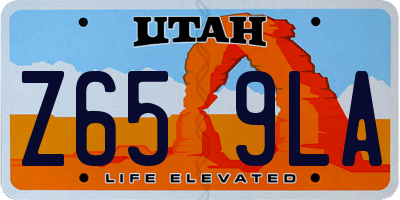 UT license plate Z659LA