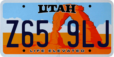 UT license plate Z659LJ