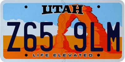 UT license plate Z659LM