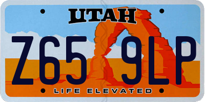 UT license plate Z659LP