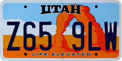 UT license plate Z659LW