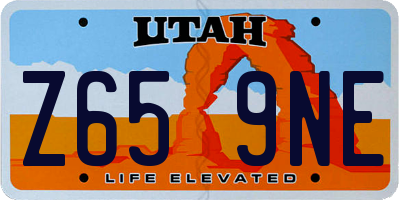 UT license plate Z659NE
