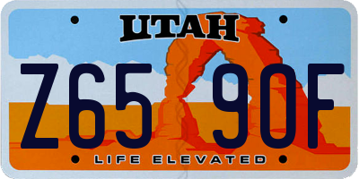 UT license plate Z659OF