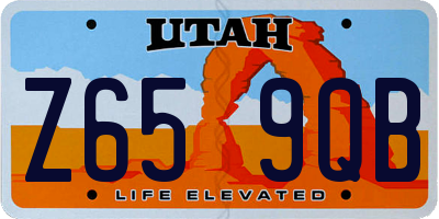 UT license plate Z659QB