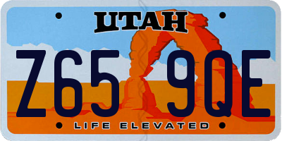 UT license plate Z659QE