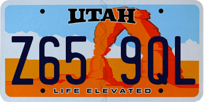UT license plate Z659QL