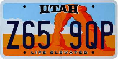 UT license plate Z659QP
