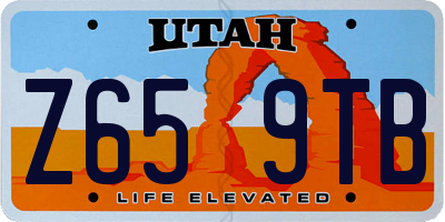 UT license plate Z659TB