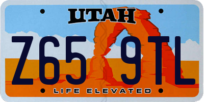 UT license plate Z659TL