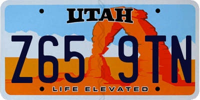 UT license plate Z659TN