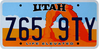 UT license plate Z659TY