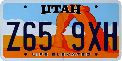 UT license plate Z659XH