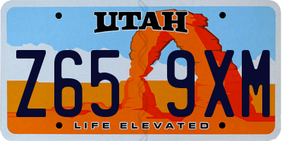 UT license plate Z659XM