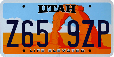 UT license plate Z659ZP