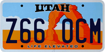 UT license plate Z660CM