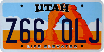 UT license plate Z660LJ