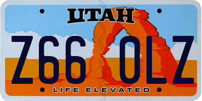 UT license plate Z660LZ