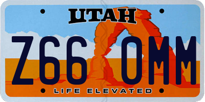 UT license plate Z660MM