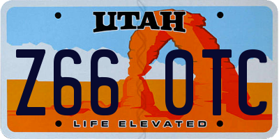 UT license plate Z660TC