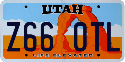 UT license plate Z660TL