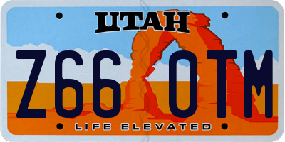 UT license plate Z660TM