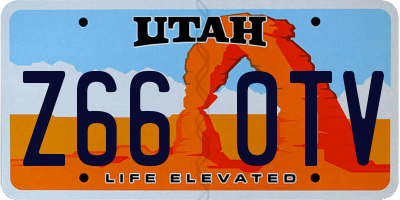 UT license plate Z660TV