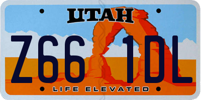 UT license plate Z661DL