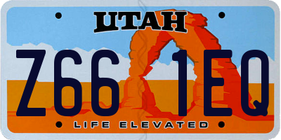 UT license plate Z661EQ